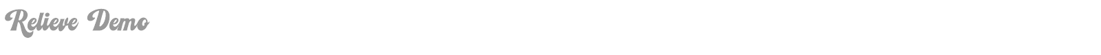 Relieve font preview